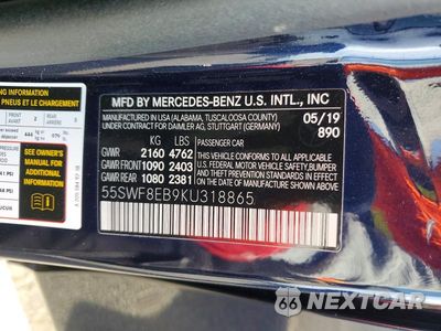 Zdjęcie 12 z 12 samochodu: 2019 MERCEDES-BENZ C 300 4MATIC VIN:55SWF8EB9KU318865 - miniatura