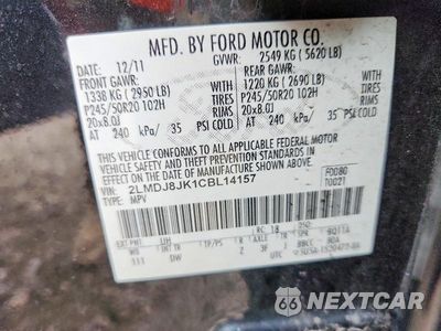Zdjęcie 13 z 13 samochodu: 2012 LINCOLN MKX SELECT VIN:2LMDJ8JK1CBL14157 - miniatura
