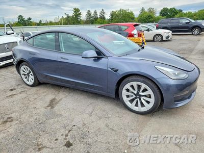 Czwarte zdjęcie samochodu z boku: 2023 TESLA MODEL 3 VIN:5YJ3E1EA0PF704622 - miniatura