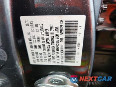 Zdjęcie 13 z 13 samochodu: 2012 HONDA ACCORD LX VIN:1HGCP2F3XCA183087 - miniatura