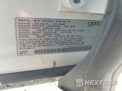 Zdjęcie 13 z 13 samochodu: 2017 AUDI Q7 PREMIUM PLUS VIN:WA1LAAF78HD008821 - miniatura