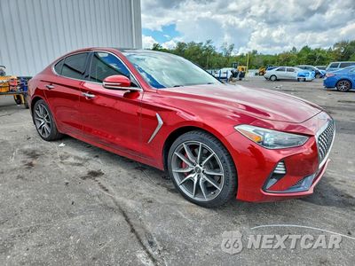 Czwarte zdjęcie samochodu z boku: 2020 GENESIS G70 ELITE VIN:KMTG74LE8LU046411 - miniatura