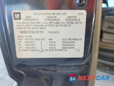 Zdjęcie 13 z 13 samochodu: 2005 GMC YUKON VIN:1GKEK13T35J131151 - miniatura