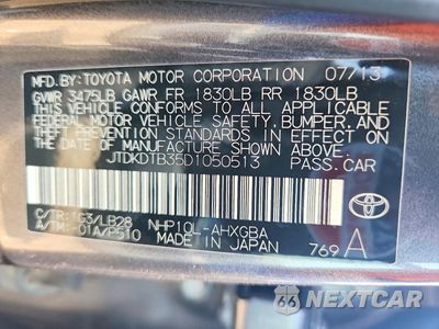 Zdjęcie 12 z 12 samochodu: 2013 TOYOTA PRIUS C FOUR VIN:JTDKDTB35D1050513 - miniatura