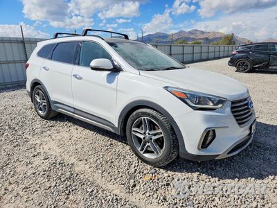 Czwarte zdjęcie samochodu z boku: 2017 HYUNDAI SANTA FE LIMITED ULTIMATE VIN:KM8SRDHF8HU216659 - miniatura