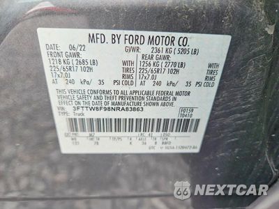 Zdjęcie 12 z 12 samochodu: 2022 FORD MAVERICK XL VIN:3FTTW8F98NRA83863 - miniatura