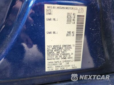 Zdjęcie 13 z 13 samochodu: 2018 NISSAN ALTIMA 2.5 SR VIN:1N4AL3AP1JC148852 - miniatura