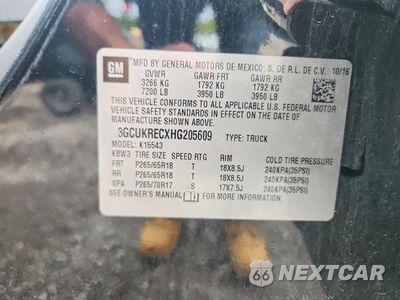 Zdjęcie 12 z 12 samochodu: 2017 CHEVROLET SILVERADO K1500 LT VIN:3GCUKRECXHG205609 - miniatura