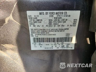 Zdjęcie 13 z 13 samochodu: 2012 FORD EXPLORER XLT VIN:1FMHK7D8XCGA91453 - miniatura