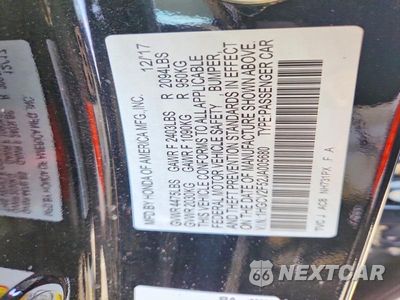 Zdjęcie 13 z 13 samochodu: 2018 HONDA ACCORD EXL VIN:1HGCV2F52JA005680 - miniatura