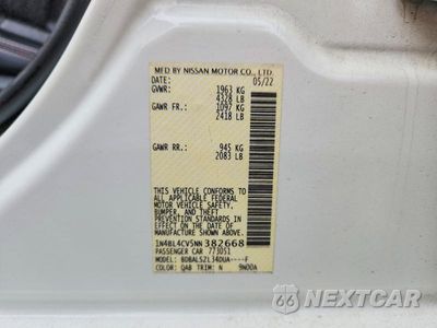 Zdjęcie 12 z 12 samochodu: 2022 NISSAN ALTIMA SR VIN:1N4BL4CV5NN382668 - miniatura