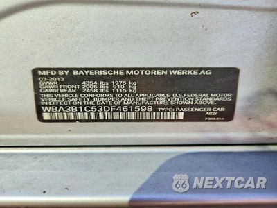 Zdjęcie 12 z 12 samochodu: 2013 BMW 320 I VIN:WBA3B1C53DF461598 - miniatura