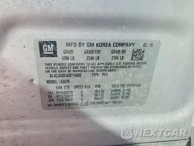 Zdjęcie 14 z 14 samochodu: 2016 BUICK ENCORE VIN:KL4CJASB3GB714602 - miniatura