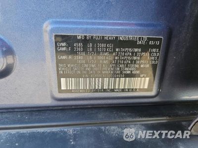 Zdjęcie 14 z 14 samochodu: 2013 SUBARU OUTBACK 2.5I VIN:4S4BRCAC0D3304650 - miniatura