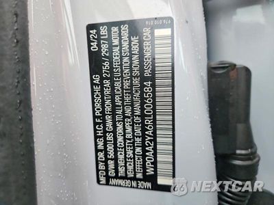 Zdjęcie 12 z 12 samochodu: 2024 PORSCHE PANAMERA BASE VIN:WP0AA2YA6RL006584 - miniatura