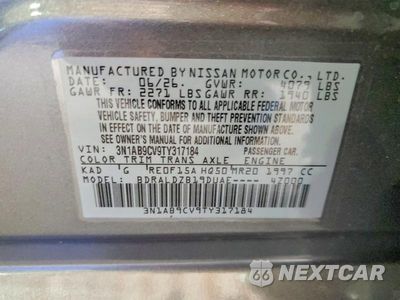 Zdjęcie 12 z 12 samochodu: 2026 NISSAN SENTRA SV VIN:3N1AB9CV9TY317184 - miniatura