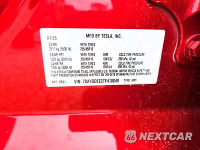 Zdjęcie 12 z 12 samochodu: 2026 TESLA MODEL Y VIN:7SAYGDEE2TF410849 - miniatura