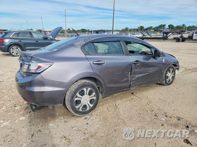 Trzecie zdjęcie samochodu z tyłu: 2014 HONDA CIVIC HYBRID VIN:19XFB4F21EE001693 - miniatura