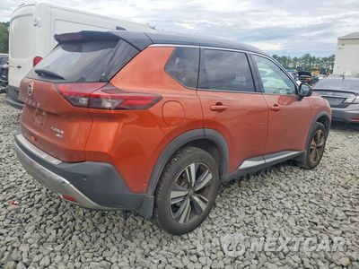 Trzecie zdjęcie samochodu z tyłu: 2021 NISSAN ROGUE PLATINUM VIN:JN8AT3DD9MW319477 - miniatura