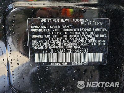 Zdjęcie 12 z 12 samochodu: 2014 SUBARU FORESTER 2.5I VIN:JF2SJAACXEH543693 - miniatura