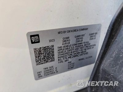 Zdjęcie 13 z 13 samochodu: 2024 CHEVROLET TRAX 1LT VIN:KL77LHE26RC147141 - miniatura