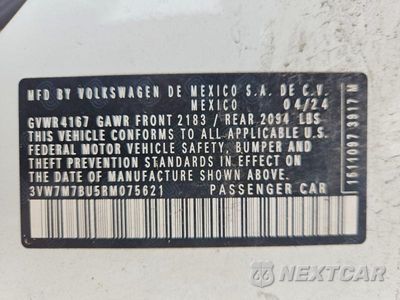 Zdjęcie 12 z 12 samochodu: 2024 VOLKSWAGEN JETTA SE VIN:3VW7M7BU5RM075621 - miniatura