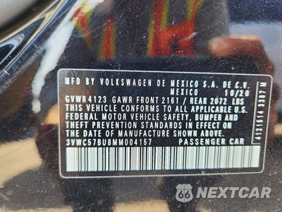 Zdjęcie 12 z 12 samochodu: 2021 VOLKSWAGEN JETTA S VIN:3VWC57BU8MM004157 - miniatura