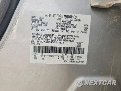 Zdjęcie 14 z 14 samochodu: 2013 FORD EDGE SE VIN:2FMDK4GC4DBE11873 - miniatura
