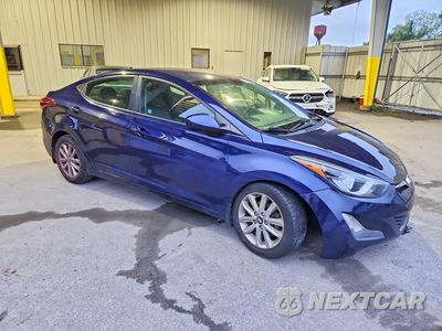 Czwarte zdjęcie samochodu z boku: 2014 HYUNDAI ELANTRA SE VIN:5NPDH4AEXEH540882 - miniatura