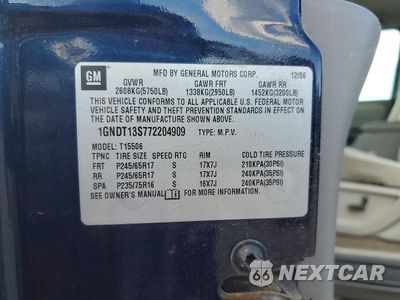 Zdjęcie 13 z 13 samochodu: 2007 CHEVROLET TRAILBLAZER LS VIN:1GNDT13S772204909 - miniatura