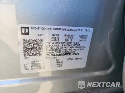 Zdjęcie 12 z 12 samochodu: 2024 CHEVROLET EQUINOX RS VIN:3GNAXMEG0RS152421 - miniatura
