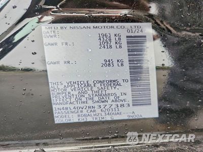 Zdjęcie 12 z 12 samochodu: 2024 NISSAN ALTIMA SV VIN:1N4BL4DV2RN377383 - miniatura