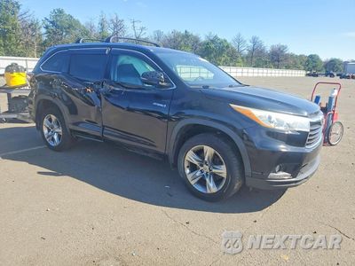 Czwarte zdjęcie samochodu z boku: 2014 TOYOTA HIGHLANDER HYBRID LIMITED VIN:5TDDCRFH1ES004282 - miniatura