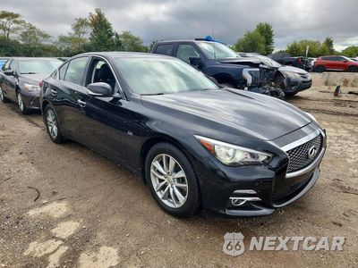 Czwarte zdjęcie samochodu z boku: 2017 INFINITI Q50 2.0T VIN:JN1CV7AR4HM682277 - miniatura