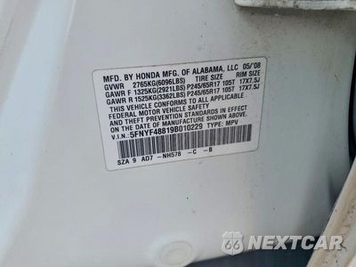 Zdjęcie 13 z 13 samochodu: 2009 HONDA PILOT TOURING VIN:5FNYF48819B010229 - miniatura