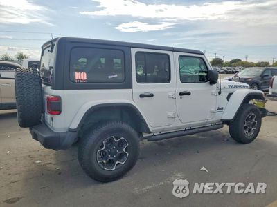 Trzecie zdjęcie samochodu z tyłu: 2021 JEEP WRANGLER UNLIMITED RUBICON 4XE VIN:1C4JJXR60MW803265 - miniatura