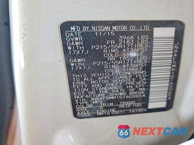 Zdjęcie 12 z 12 samochodu: 2016 NISSAN JUKE S VIN:JN8AF5MR1GT602654 - miniatura