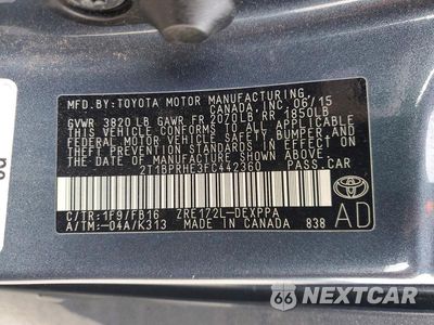 Zdjęcie 13 z 13 samochodu: 2015 TOYOTA COROLLA LE ECO PLUS VIN:2T1BPRHE3FC442360 - miniatura
