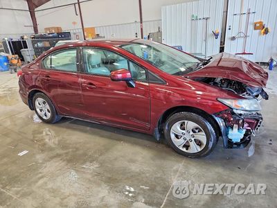 Czwarte zdjęcie samochodu z boku: 2014 HONDA CIVIC LX VIN:19XFB2F53EE041756 - miniatura