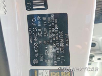 Zdjęcie 12 z 12 samochodu: 2021 KIA FORTE GT LINE VIN:3KPF34AD8ME330427 - miniatura