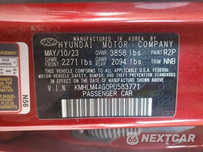 Zdjęcie 12 z 12 samochodu: 2023 HYUNDAI ELANTRA SEL VIN:KMHLM4AG0PU583771 - miniatura