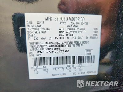 Zdjęcie 13 z 13 samochodu: 2018 FORD EXPLORER POLICE INTERCEPTOR VIN:1FM5K8AR1JGC76901 - miniatura