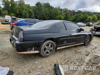 Trzecie zdjęcie samochodu z tyłu: 2001 CHEVROLET MONTE CARLO SS VIN:2G1WX15K319285671 - miniatura