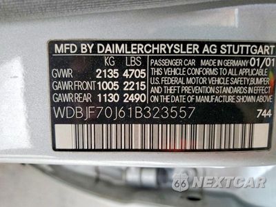 Zdjęcie 12 z 12 samochodu: 2001 MERCEDES-BENZ E 430 VIN:WDBJF70J61B323557 - miniatura