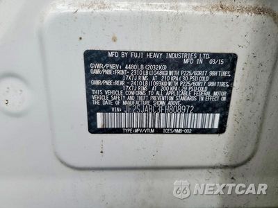 Zdjęcie 13 z 13 samochodu: 2015 SUBARU FORESTER 2.5I VIN:JF2SJABC3FH808972 - miniatura