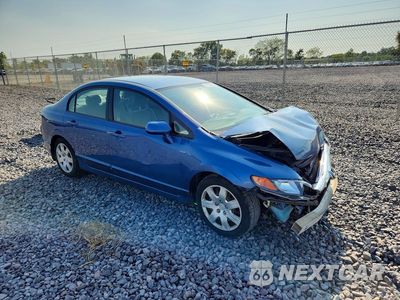 Czwarte zdjęcie samochodu z boku: 2007 HONDA CIVIC LX VIN:1HGFA16537L096961 - miniatura