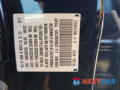 Zdjęcie 13 z 13 samochodu: 2013 HONDA CR-V LX VIN:3CZRM3H39DG712479 - miniatura