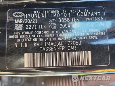Zdjęcie 13 z 13 samochodu: 2021 HYUNDAI ELANTRA LIMITED VIN:KMHLP4AG5MU172059 - miniatura