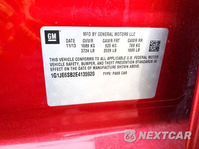 Zdjęcie 13 z 13 samochodu: 2014 CHEVROLET SONIC LTZ VIN:1G1JE6SB2E4135920 - miniatura