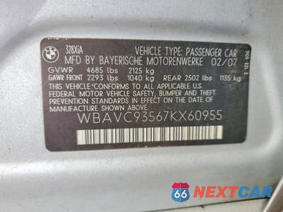 Zdjęcie 13 z 13 samochodu: 2007 BMW 328 XI VIN:WBAVC93567KX60955 - miniatura